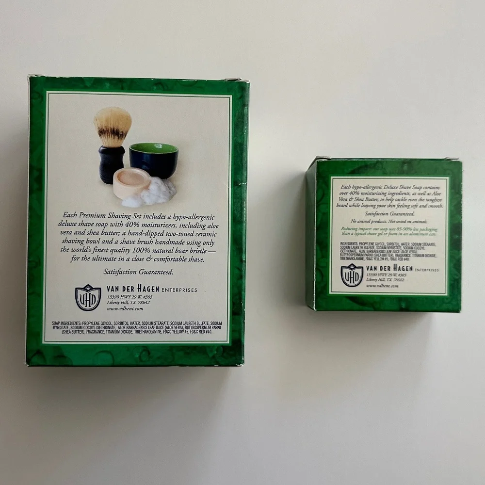 NIB Van Der Hagen Shave Set + NIB Shave Soap